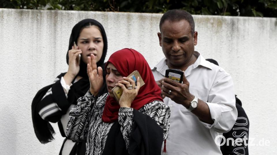 Bei einem Angriff auf zwei Moscheen sterben in der Stadt Christchurch mindestens 49 Menschen. Die Regierung spricht von Terrorismus. Bild: Mark Baker/AP/dpa