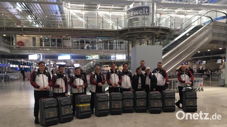 Die Amberger Basketballer von der Lebenshilfe sind am 8. März Richtung Abu Dhabi gestartet. Bild: Ludwig Weidel