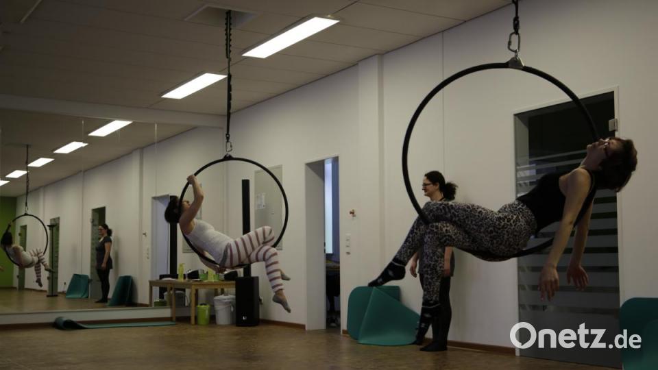 Auch sitzen will gelernt sein. Bild: olr