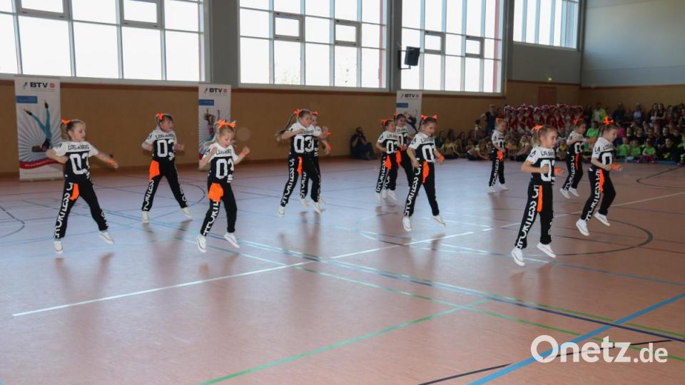 Beim Tanzwettbewerb &quot;Showtime&quot; in der Schulsporthalle Erbendorf traten am Samstag 29 Tanzgruppen an. Bild: rw