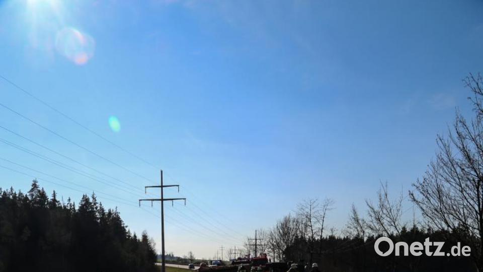 Unfall nahe Pirk. Bild: rw