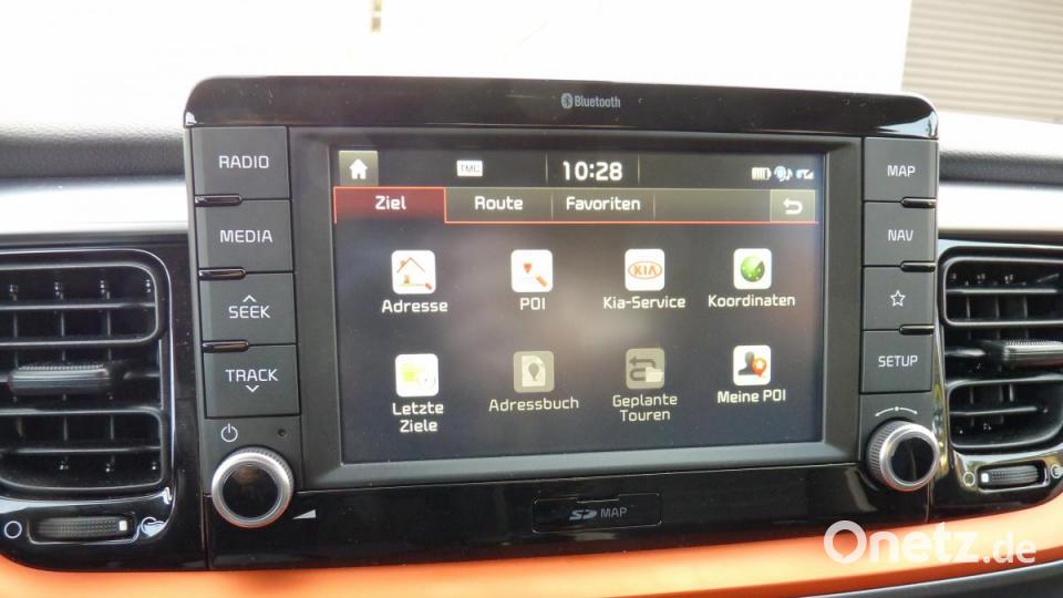 Mit einem Siebenzoll-Touchscreen punktet Kia auch in Sachen Infotainment. Bild: bz