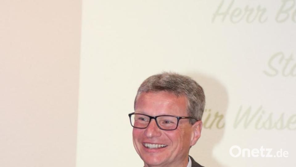 Der Staatsminister für Wissenschaft und Kunst, Bernd Sibler, bei der Festansprache. Bild: rpp