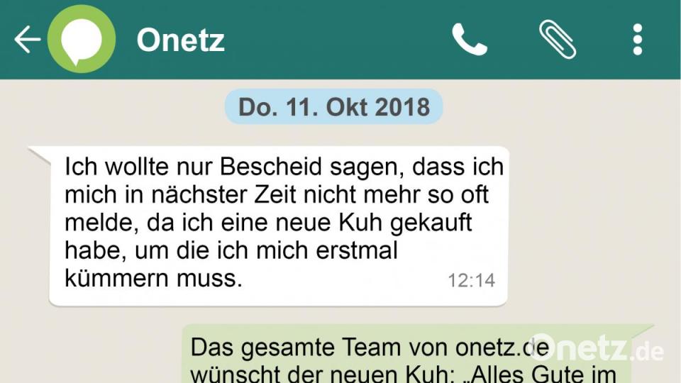 Immer wieder erreichen unsere Onetz-Redaktion Nachrichten per Whatsapp, die eigentlich für jemand anderen bestimmt sind. Bild: nt/az