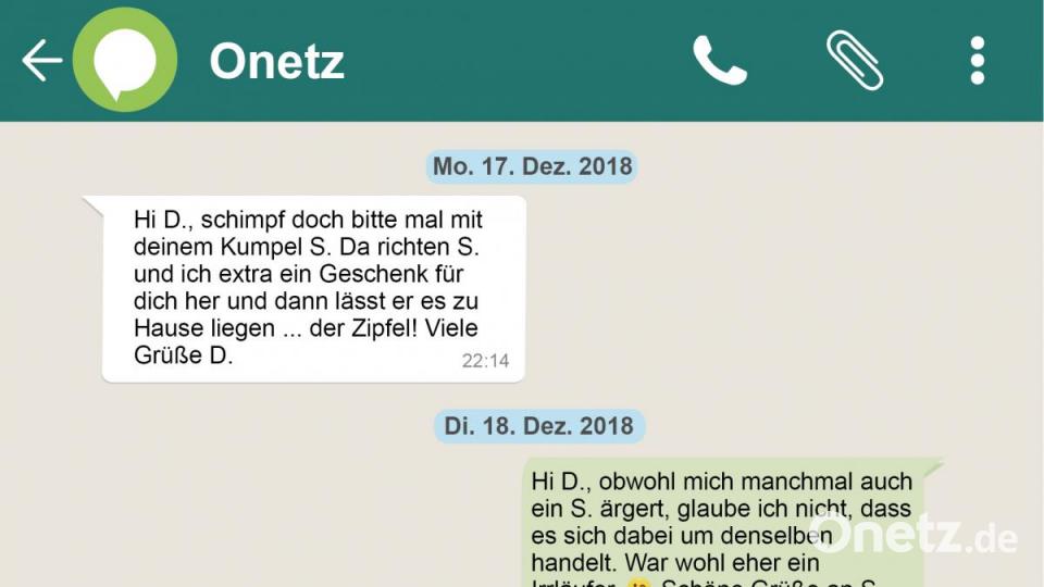 Immer wieder erreichen unsere Onetz-Redaktion Nachrichten per Whatsapp, die eigentlich für jemand anderen bestimmt sind. Bild: nt/az