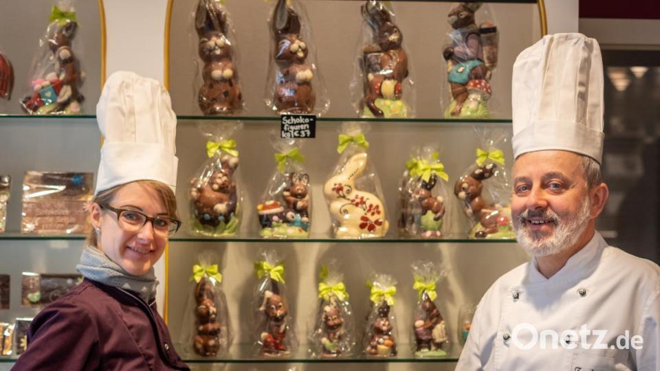 Ein kleiner Blick in die Backstube der Konditorei Café Kohr in Erbendorf. Die Osterproduktion läuft auf Hochtouren. Bild: pml