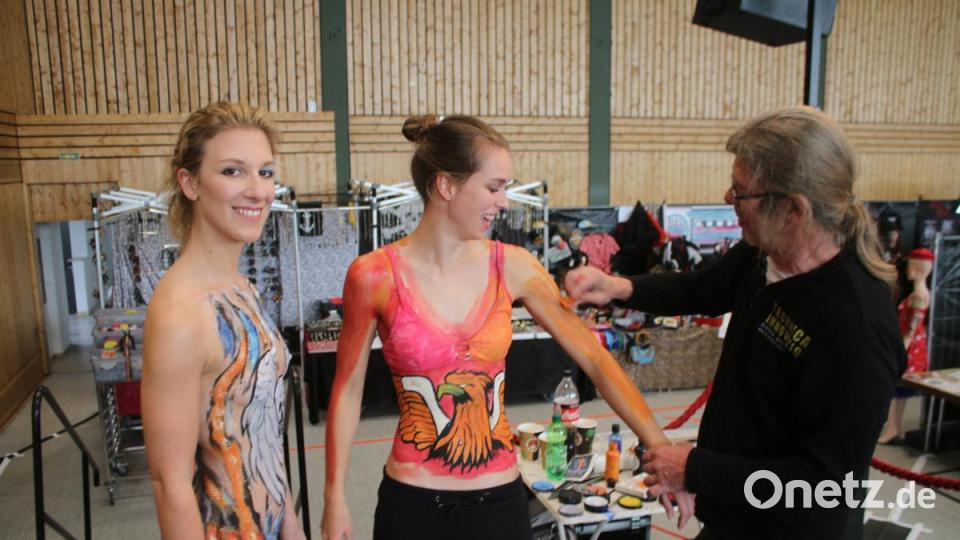 Bodypaintings sind bei der Veranstaltung ebenfalls zu sehen. Bild: sne