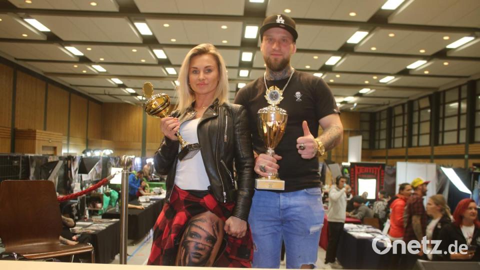 Der Sieger in &quot;Realistic Black and Grey&quot; und auch Tagessieger: &quot;Alex Tattoo Art&quot; aus Nürnberg. Bild: sne