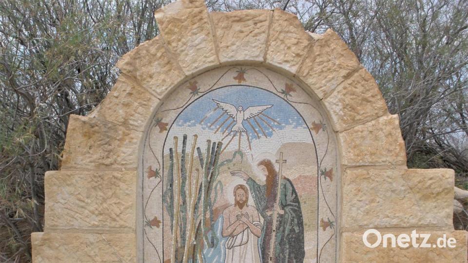 Fresko bei der Taufstelle Jesu Bild: rgr