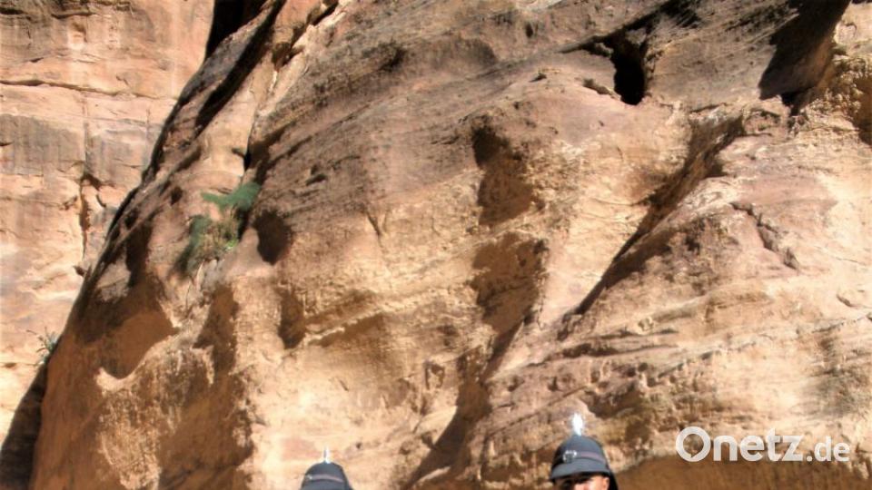 Die Touristenpolizei in Petra Bild: rgr