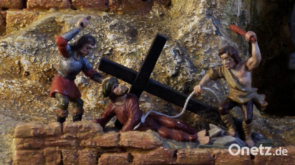 Passionskrippe der Familie Kühn in Tirschenreuth. Bild: tr