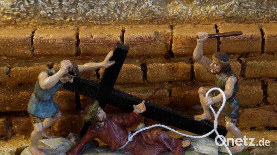 Passionskrippe der Familie Kühn in Tirschenreuth. Bild: tr