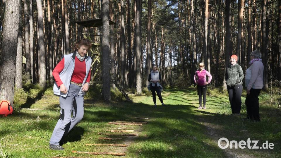 Natürlich kann man auch ein bisschen Gas geben beim Waldsport. Bild: Petra Hartl
