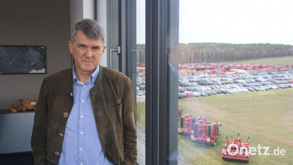 Michael Horsch, Geschäftsführer der Horsch Maschinen GmbH, in seinem Büro in Sitzenhof. Bild: jut