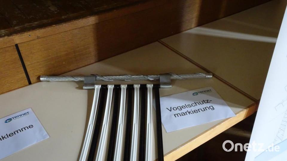 Netzbetreiber Tennet stand bei einem Informationsmarkt in Mitterteich den Bürgern Rede und Antwort zum Ersatzneubau des Ostbayernrings. Zudem wurde die Technik der Freileitung gezeigt. Bild: rti