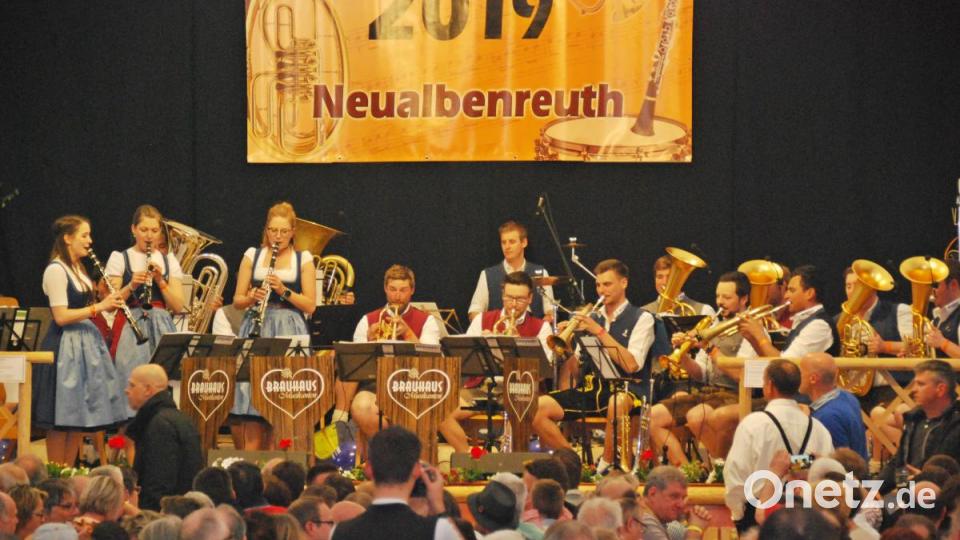 Die Brauhausmusikanten aus dem Kaltental während ihres Auftritts. Bild: enz