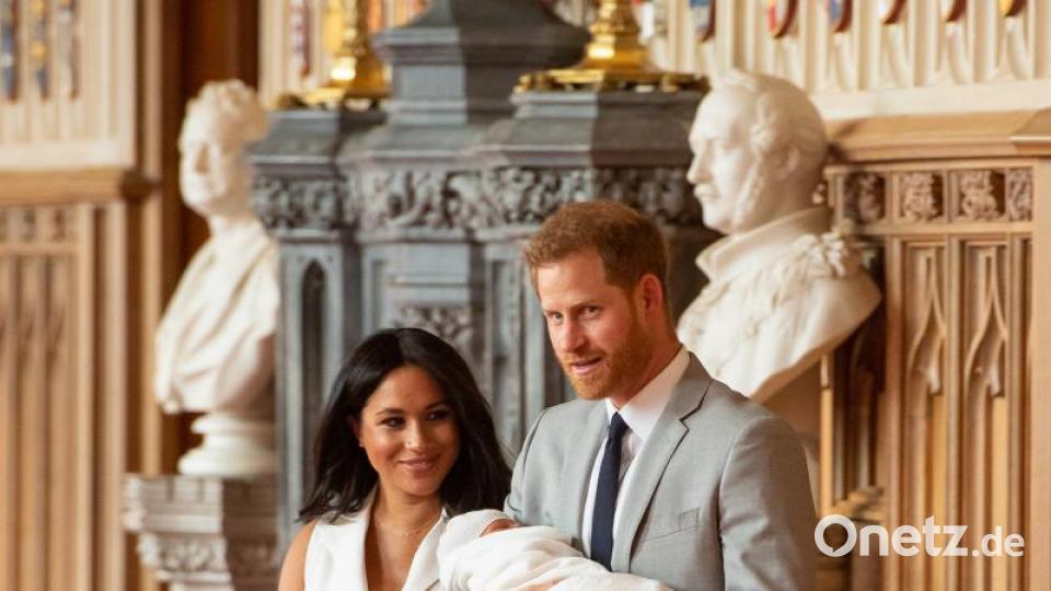 Die glücklichen Eltern Prinz Harry und Herzogin Meghan mit ihrem Sohn. Bild: Dominic Lipinski/PA Wire/dpa
