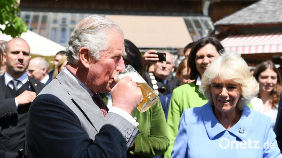 Prinz Charles und Camilla beim Besuch in Bayern. Bild: Matthias Balk/dpa