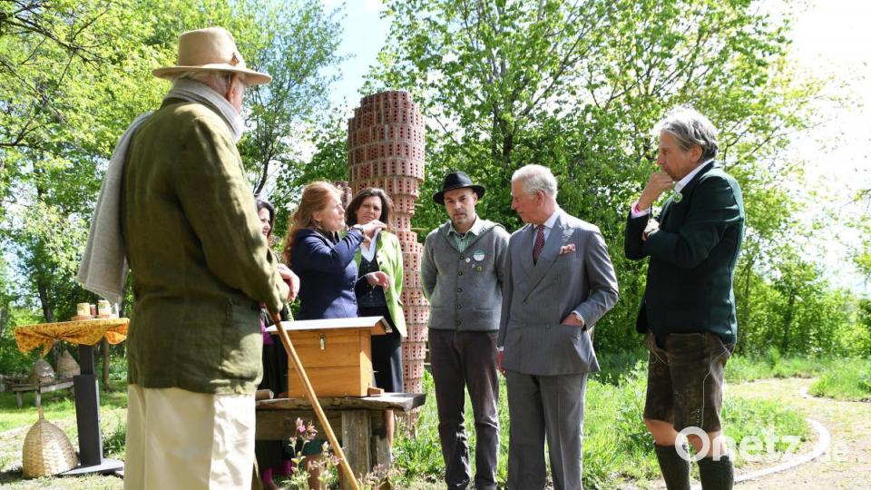 Prinz Charles und Camilla beim Besuch in Bayern. Bild: Matthias Balk/dpa