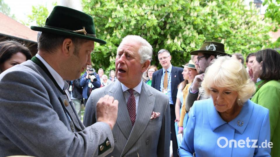 Prinz Charles und Camilla beim Besuch in Bayern. Bild: Matthias Balk/dpa