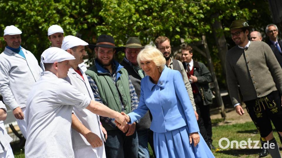 Prinz Charles und Camilla beim Besuch in Bayern. Bild: Matthias Balk/dpa