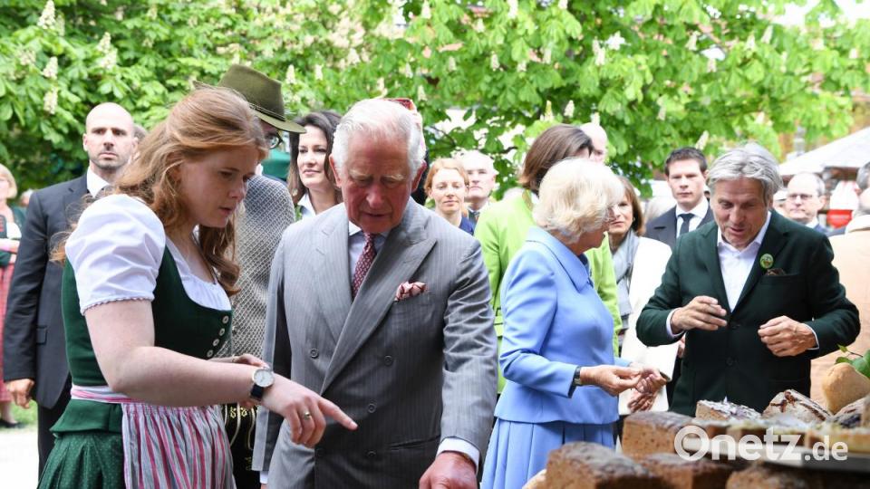 Prinz Charles und Camilla beim Besuch in Bayern. Bild: Matthias Balk/dpa
