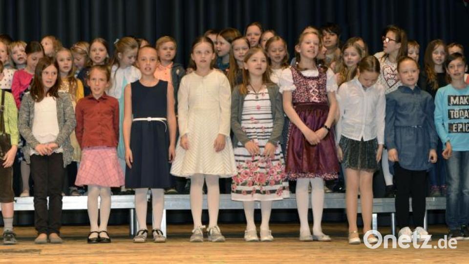 Muttertagskonzert der Kreismusikschule. Singklassen Kormann. Bild: zch