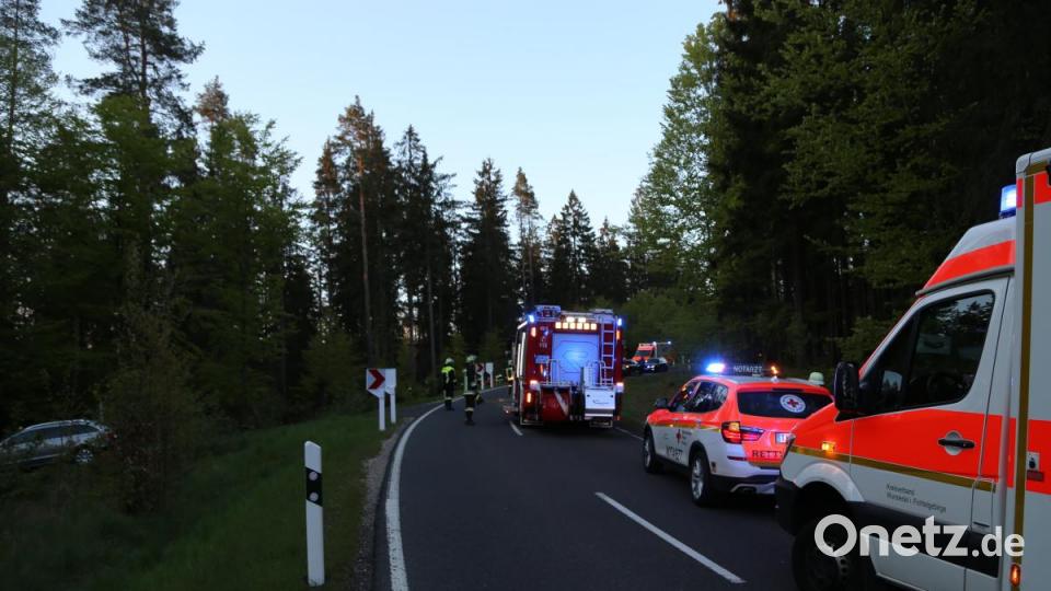 Verkehrsunfall zwischen Kulmain und Ebnath bei Frankenreuth Bild: rw