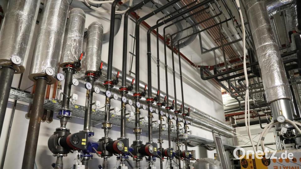 Die Arbeiten am Krankenhaus-Neubau sind in vollem Gange. Bild: Gerhard Götz