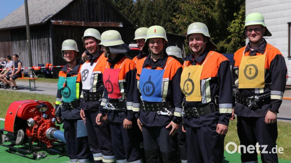 Eine Löschgruppe stellt sich dem Wettbewerb Bild: rw