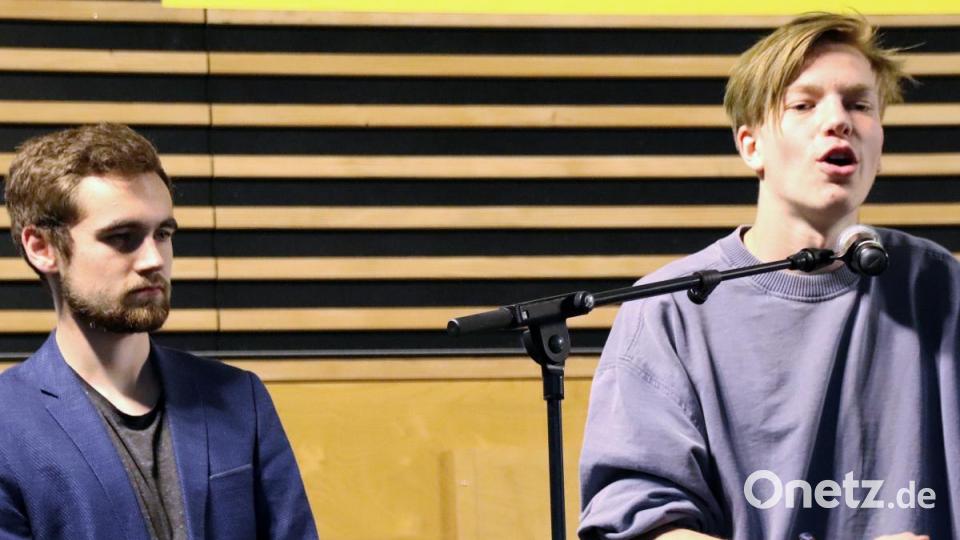 Ferdinand Klemm und Jakob Bornschlegl vom Regensburger Bündnis Fridays for Future Bild: Thomas Dobler