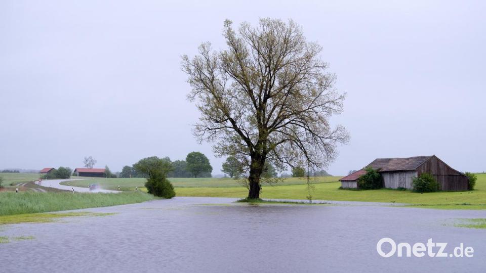 Im Alpenvorland sind bis zu neun Liter Regen pro Stunde gefallen. Bild: Sven Hoppe