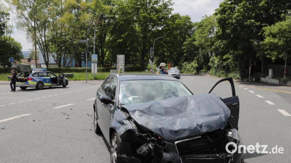 Die Fahrerin dieses Audi konnte den Zusammenstoß nicht verhindern. Bild: Wolfgang Steinbacher