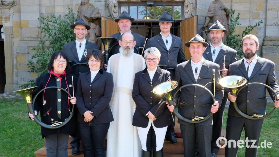 Musikalische Begleitung bieten die Kaibitzer Schlossbläser. Bild: do
