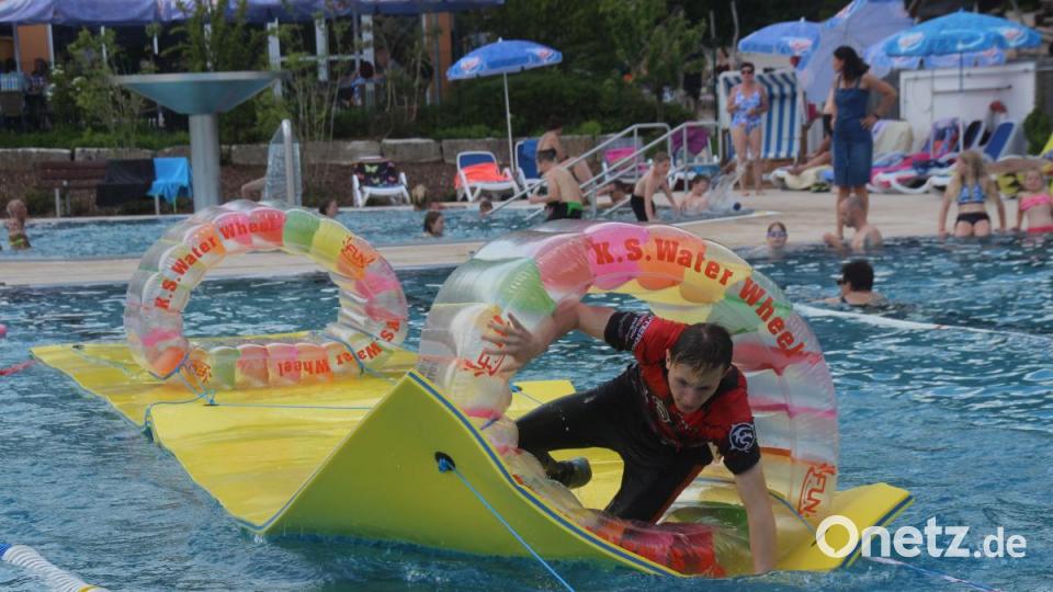 Die Aufgaben im Wasser waren immerhin erfrischend. Bild: kmo