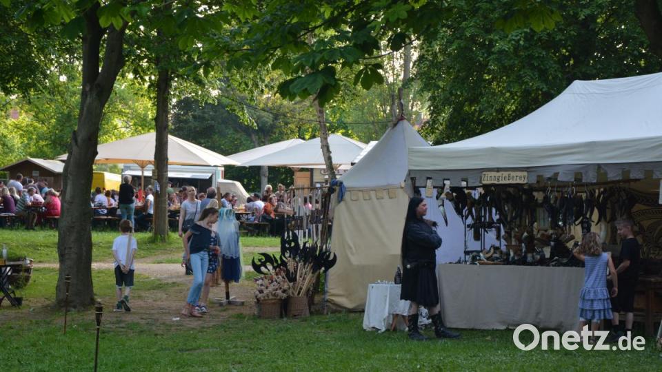 Ganz im Zeichen des Mittelalters stand am Wochenende der Stadtpark Schwanenwiese. Bild: jr