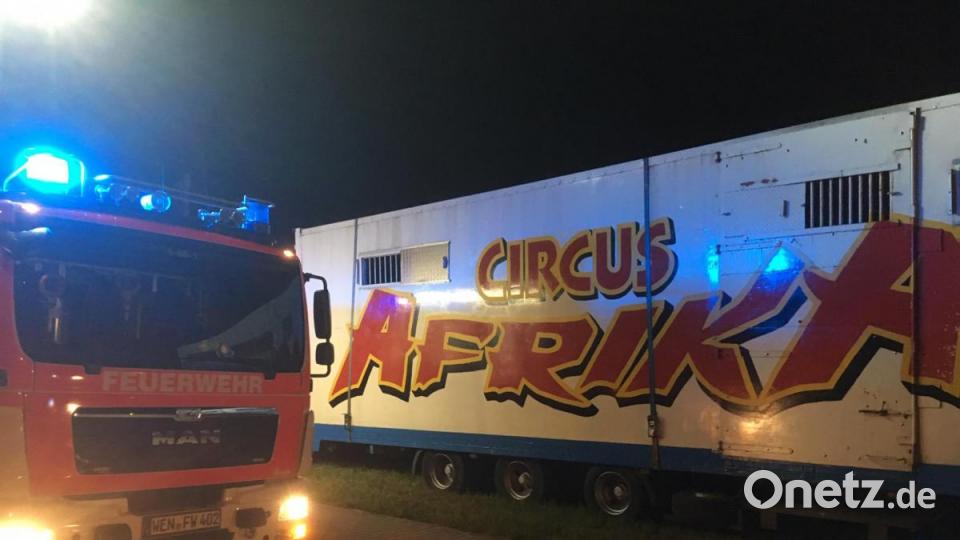 Der &quot;Circus Afrika&quot; gastiert derzeit in Weiden. Bild: Feuerwehr Weiden