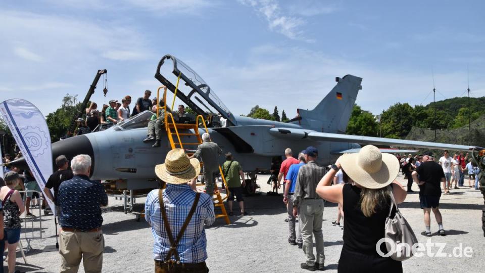 Der Kampfjet vom Typ Tornado beim Tag der Bundeswehr in Cham. Bild: Alexander Pausch