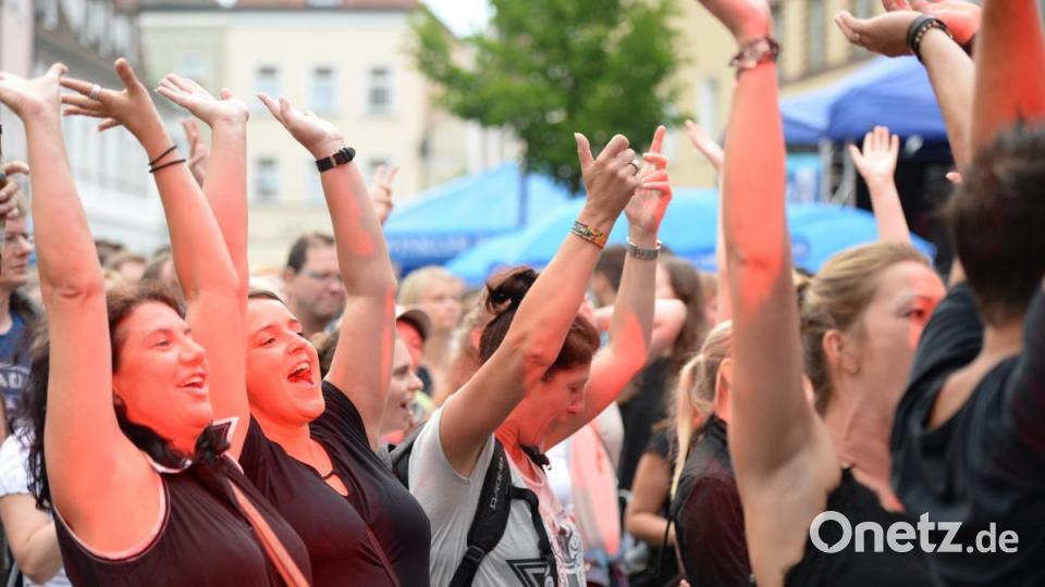 The Funky Blues Rabbits beim Altstadtfest 2018 am Roßmarkt in Amberg Bild: Andreas Brückmann