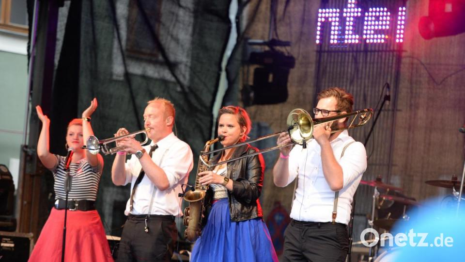 The Funky Blues Rabbits beim Altstadtfest 2018 am Roßmarkt in Amberg Bild: Brückmann (brü), Andreas [BRÜ] (mail@andreasbrueckmann.de)
