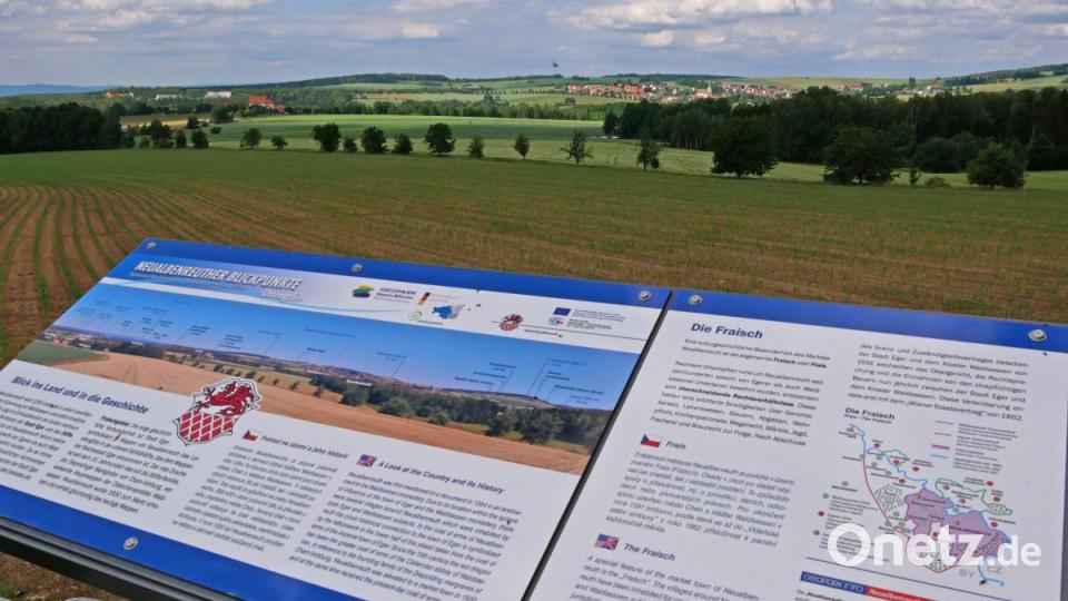 Der Neualbenreuther Blickpunkt auf dem ehemaligen Hochbehälter bei Ottengrün. Bild: tr