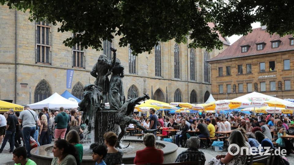 Zehntausende Besucher feierten zusammen am Samstag das Amberger-Altstadtfest. Bild: Wolfgang Steinbacher