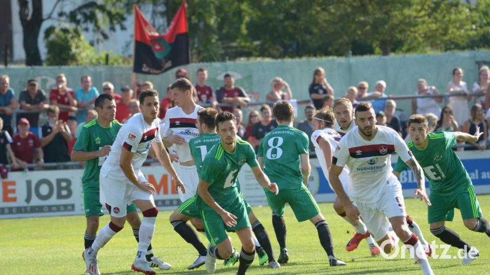Der Club schießt Tore: Sechs Stück beim 6:0-Erfolg im Freundschaftsspiel bei der DJK Ammerthal. Bild: ref