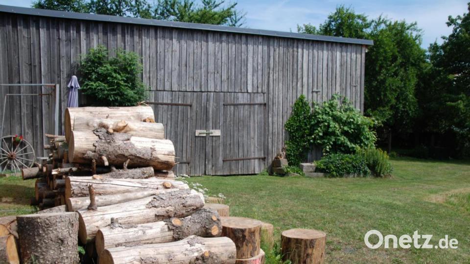 &quot;Tag der offenen Gartentür&quot; 2019 in Irchenrieth bei der Familie Ram im großflächigen Naturgarten. Bild: Portner