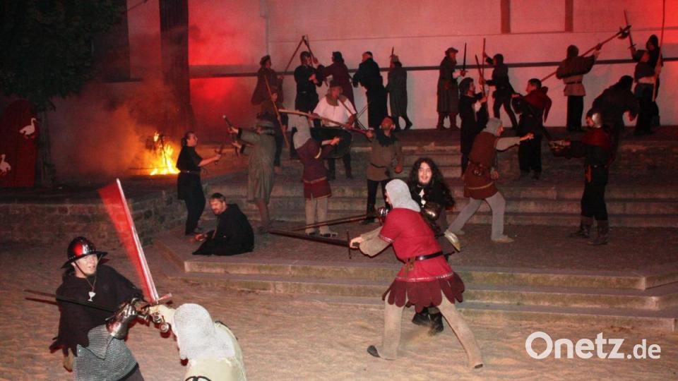 Die Schlacht ist entbrannt: Ritter, Bürger und Bauern gegen die Hussiten. Bild: lg