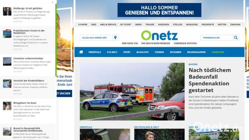 Hier kann man die letzten Meldungen nachlesen. Bild: tow