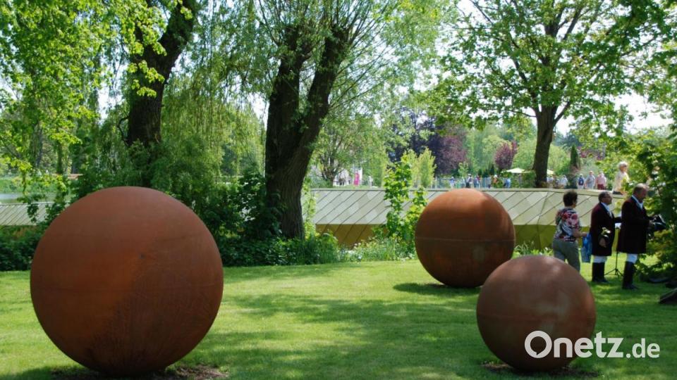 Kunst im Klingenweiherpark. Bild: Portner