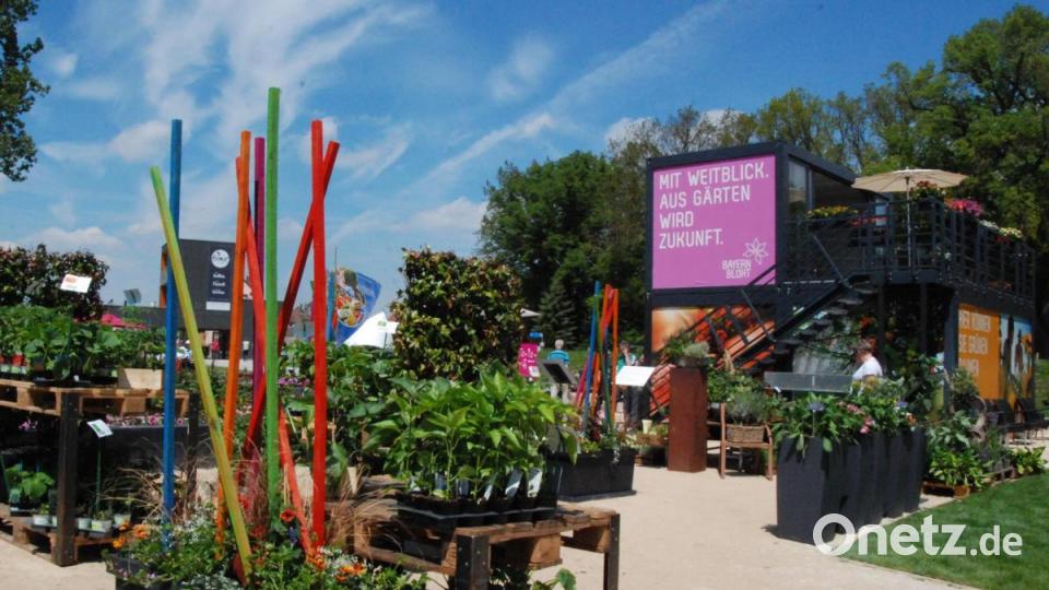 Blumen- und Pflanzenmarkt im Wörnitzpark. Bild: Portner