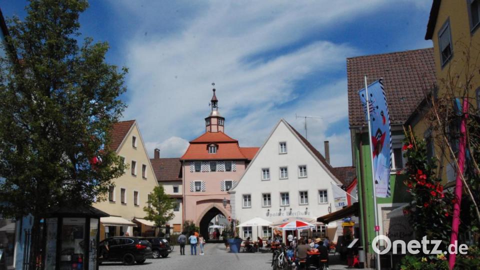 Das Stadttor ist Teil der Gartenschau. Bild: Portner