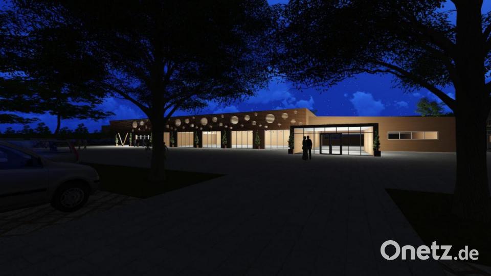 Entwürfe zur Halle der Firma Lippert in Eschenbach vom Architekturbüro Günther Lenk. Grafik: Architekturbüro Günther Lenk